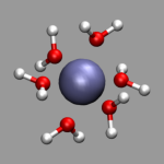 aluminum ion surrounded by 6 water molecules
